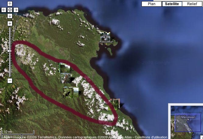 Map of Arfak